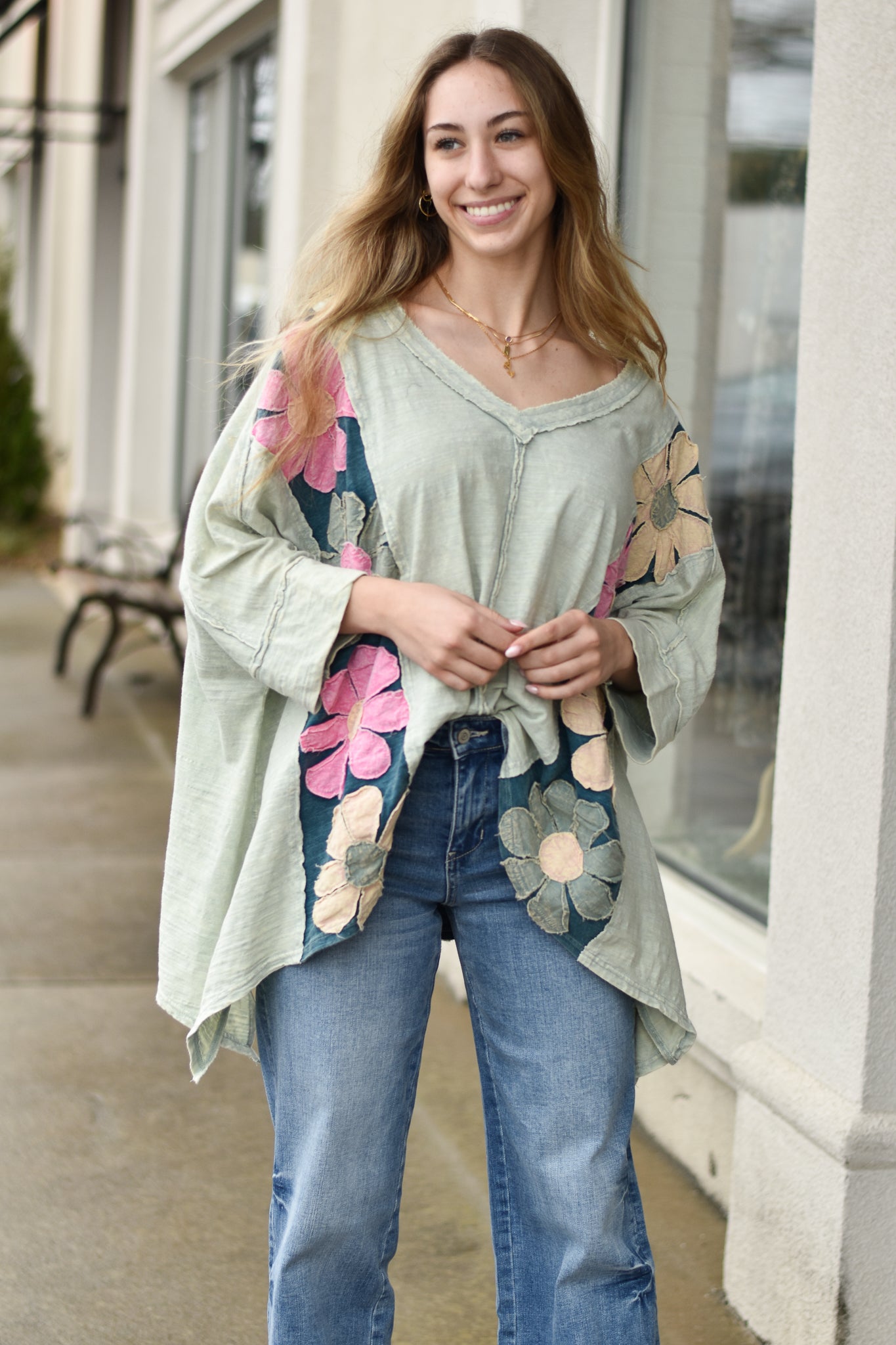 Wild Daisy Patched Top
