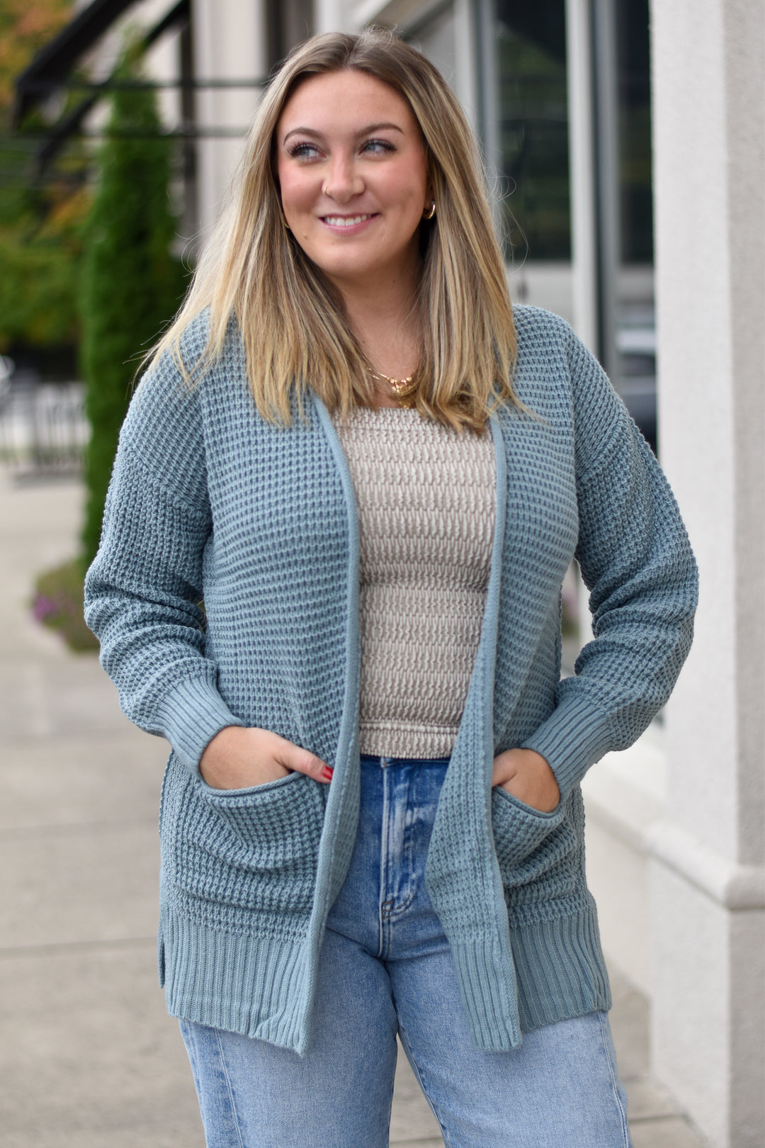 Cozy Waffle Knit Cardigan
