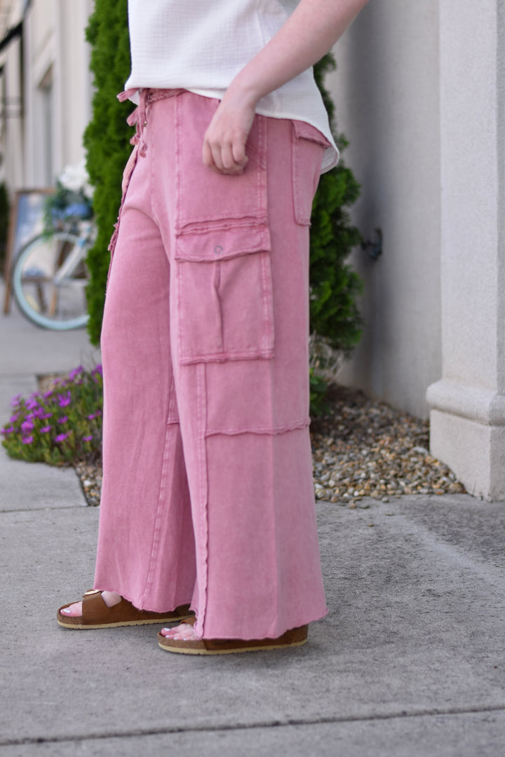 Easel's So Comfy Mineral Washed Terry Pants