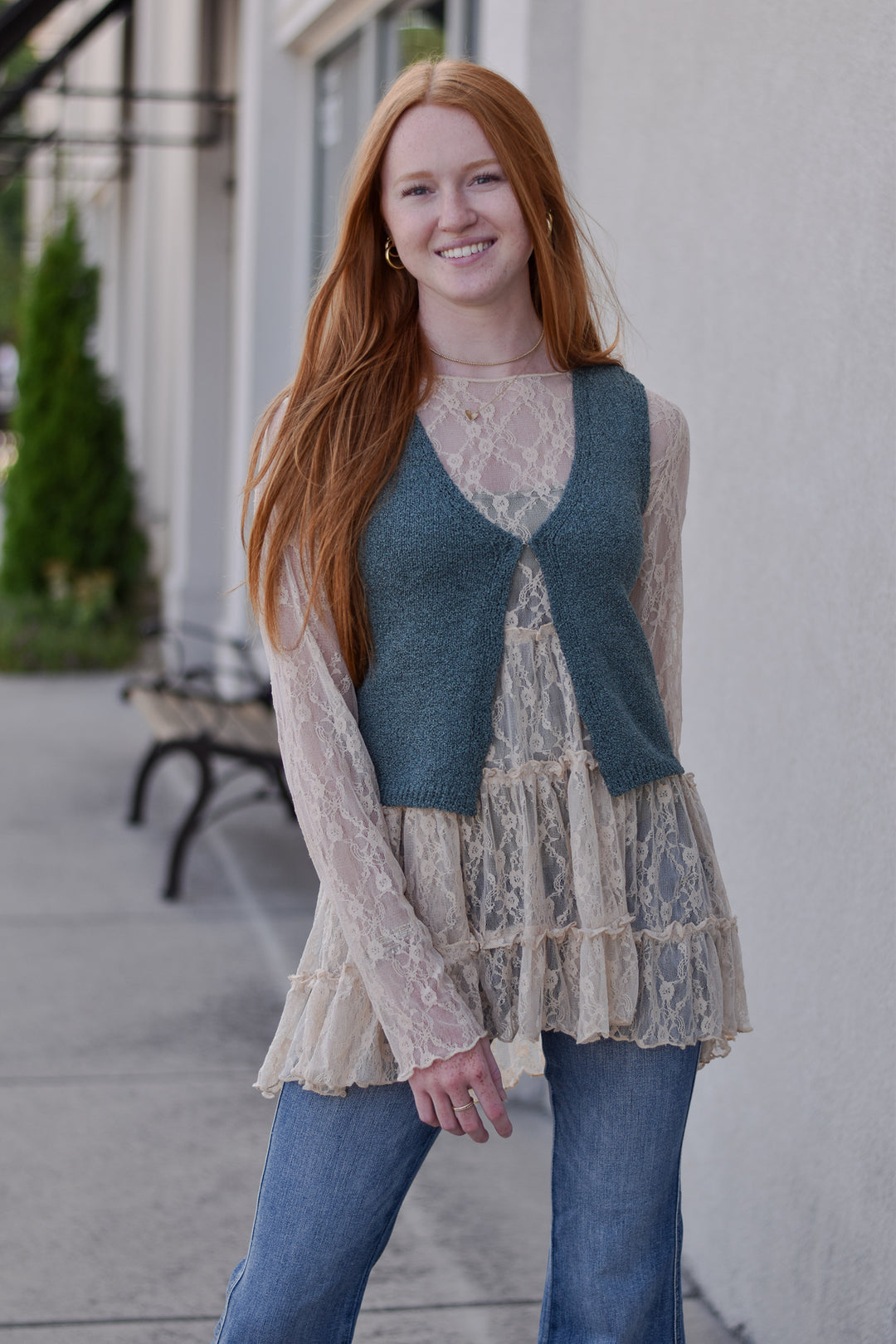 Colby Hook & Eye Sweater Vest