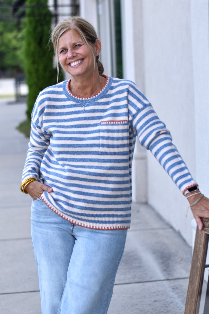 Denim Days Stitch Sweater