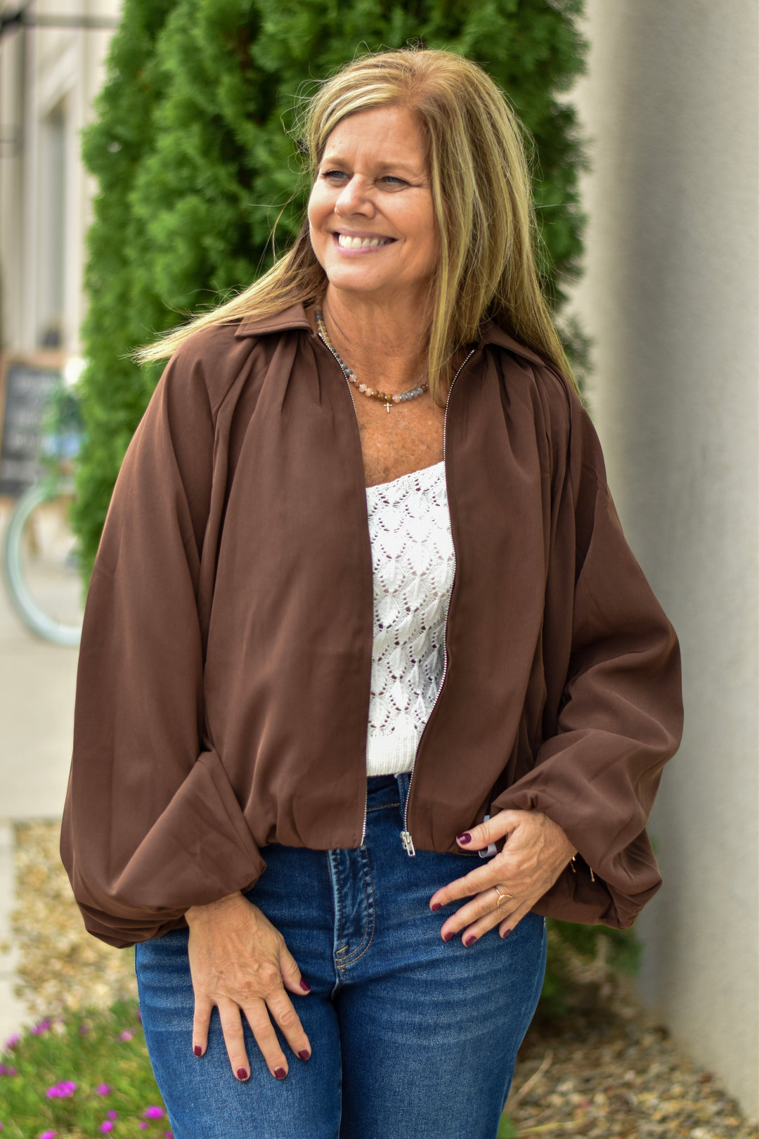 Free Spirit Bubble Zip Up Jacket