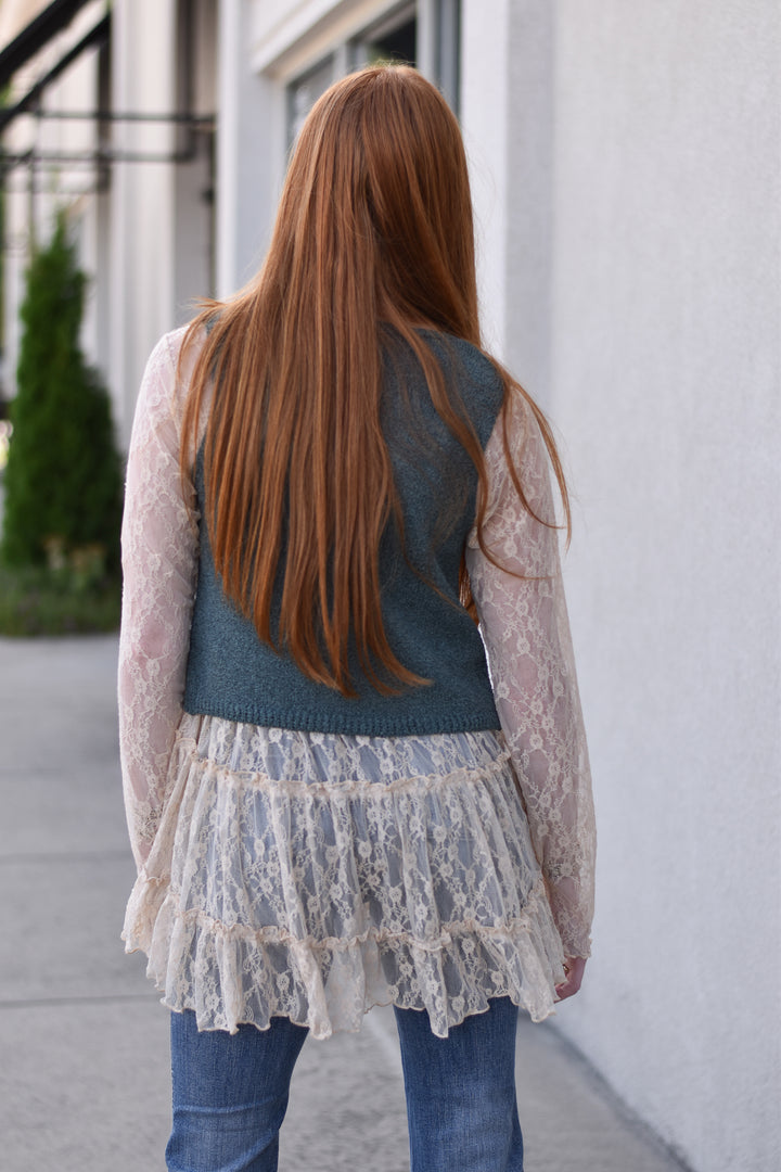 Colby Hook & Eye Sweater Vest