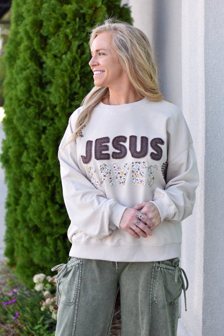Jesus Saves Sweatshirt