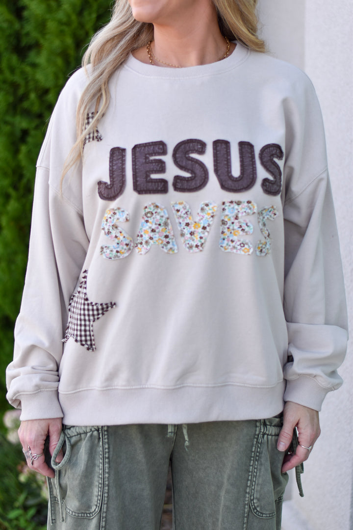 Jesus Saves Sweatshirt