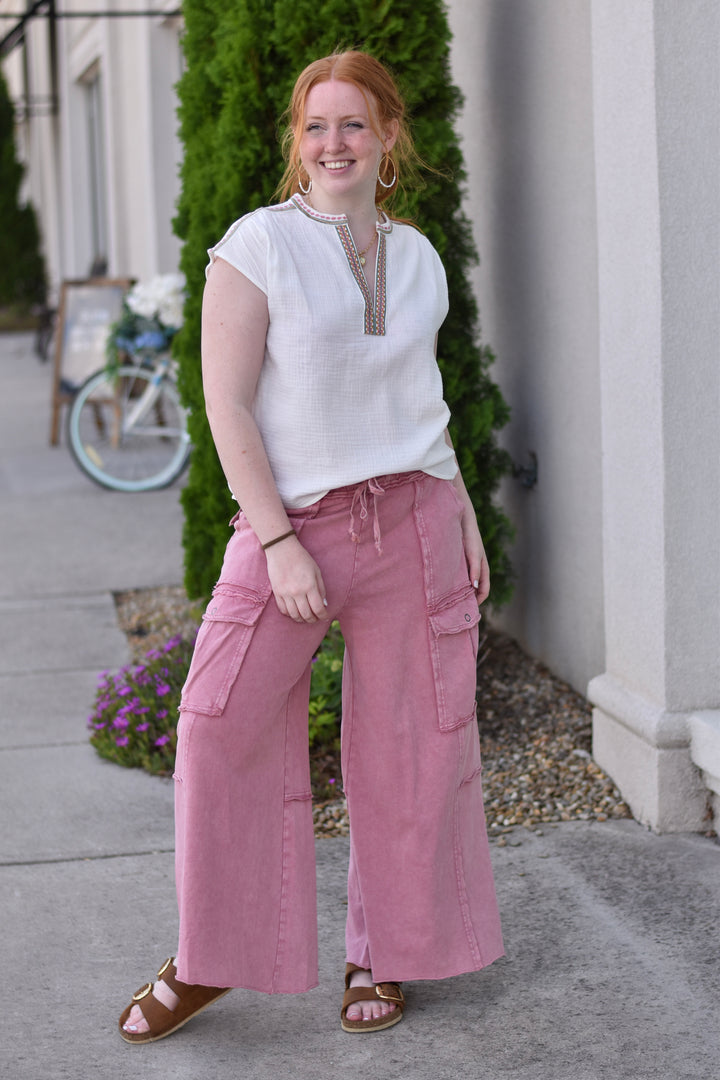 Easel's So Comfy Mineral Washed Terry Pants