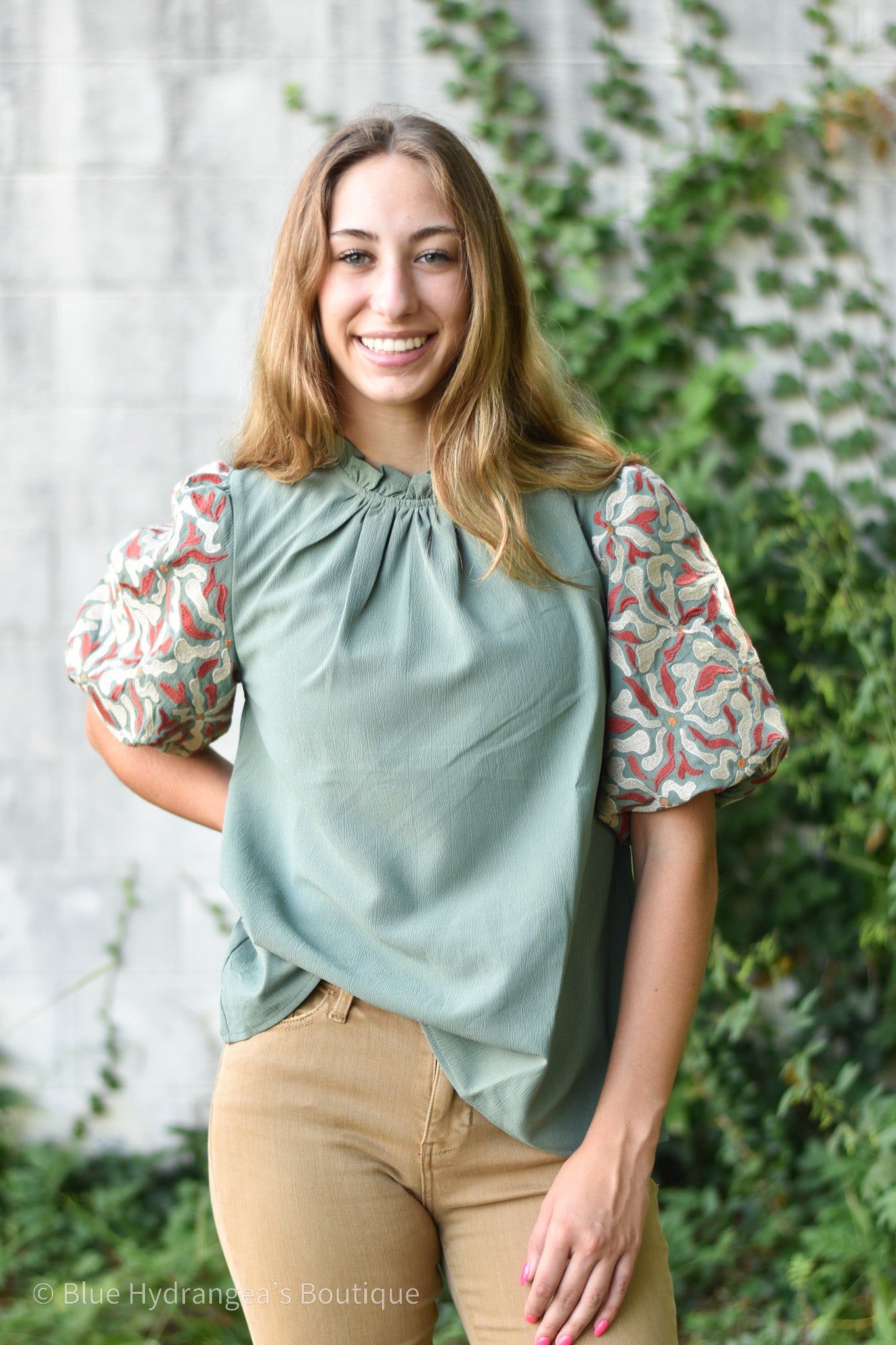 Tales Of Time Embroidered Top