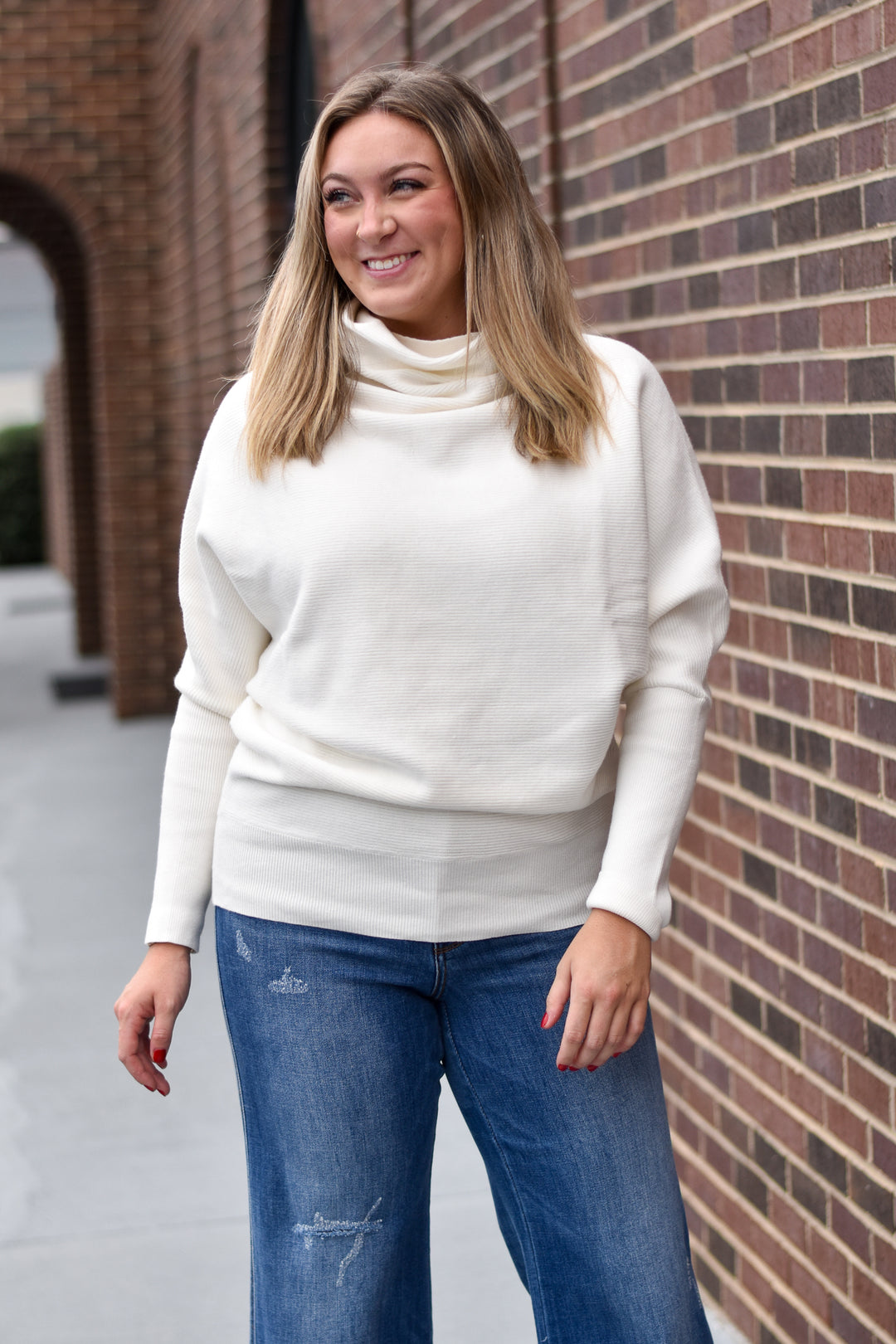 Blu Ivy Slouch Neck Dolman Pullover