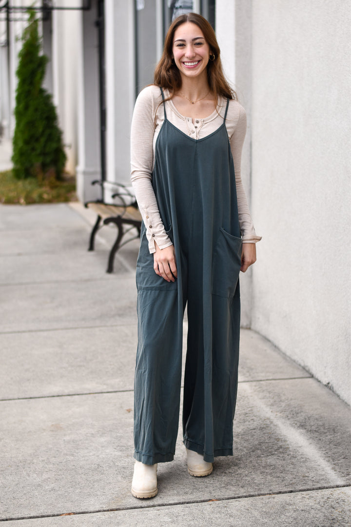 Mineral Washed Jumpsuit