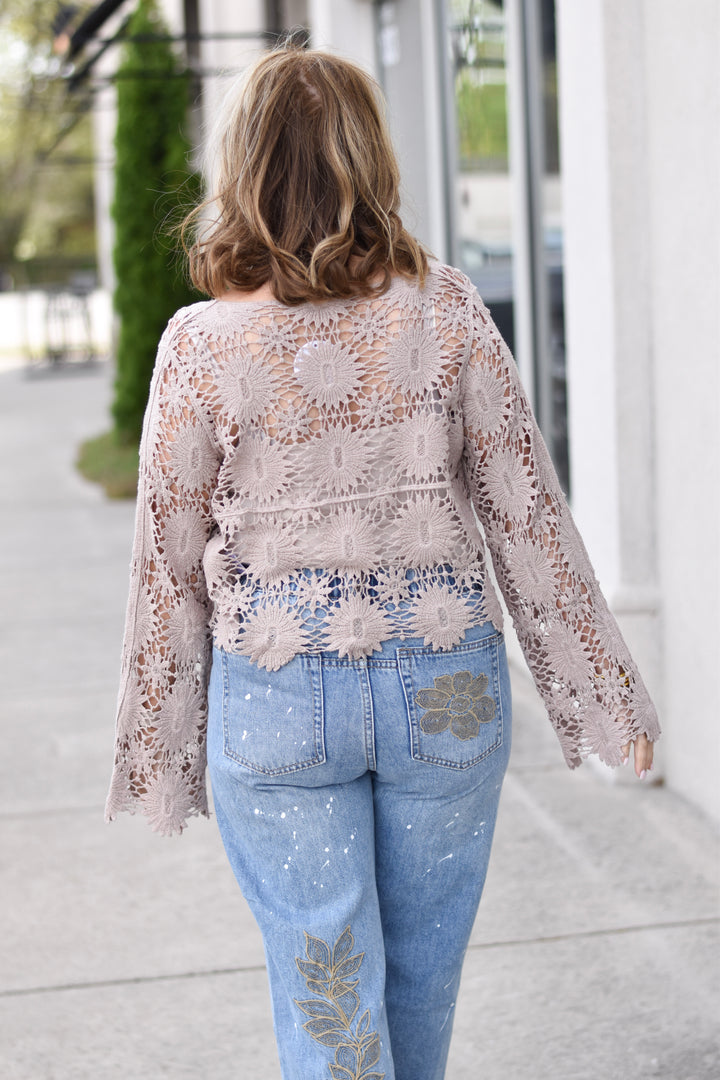 Sandbar Crochet Crop top