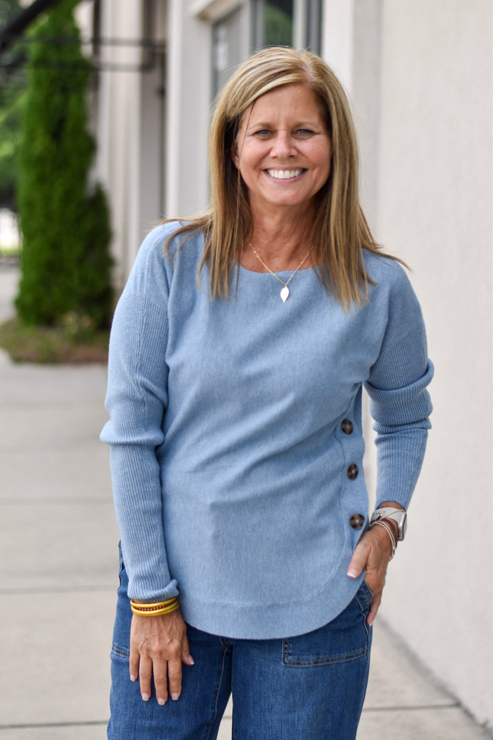 Charlie B Charm Button Sweater