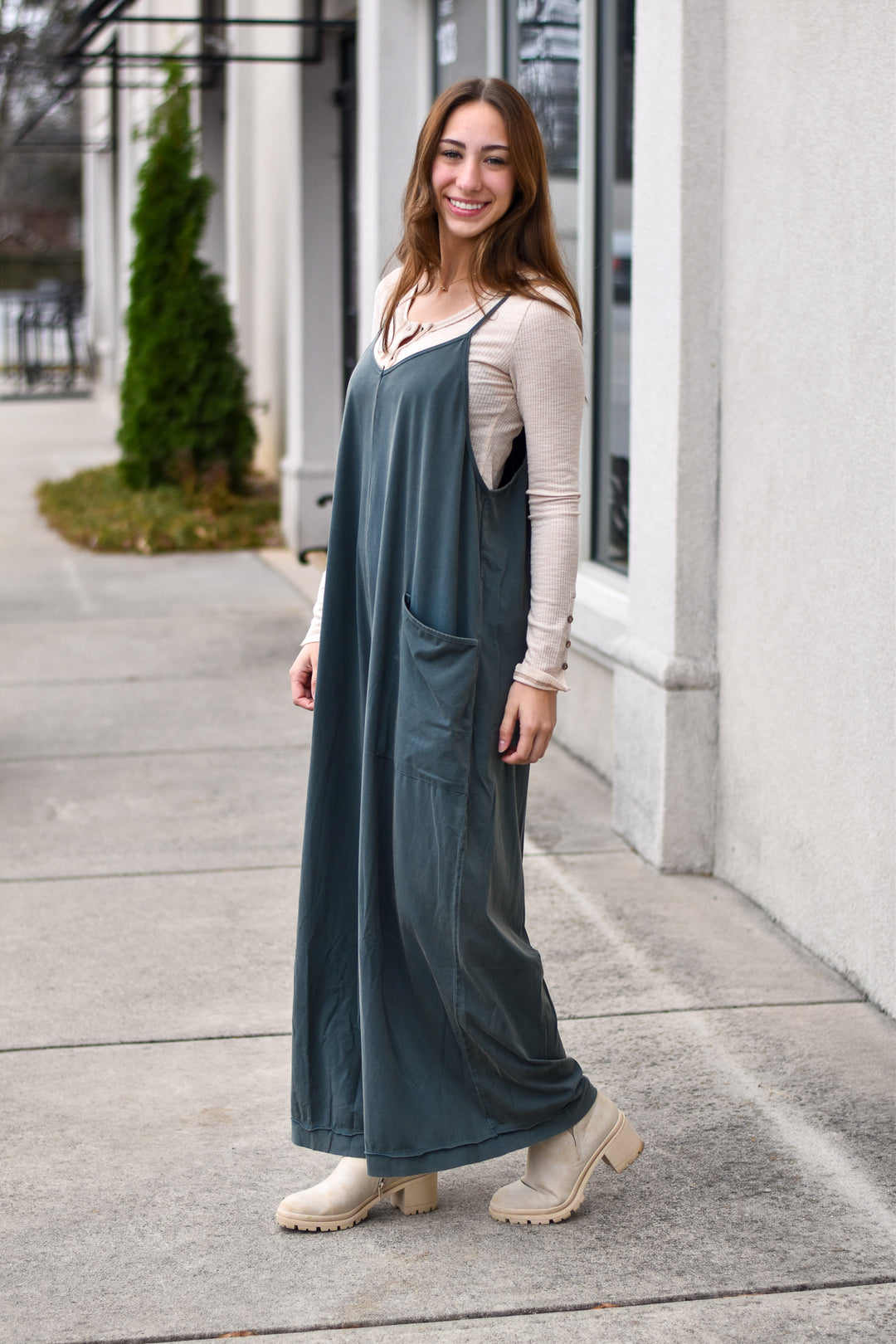 Mineral Washed Jumpsuit