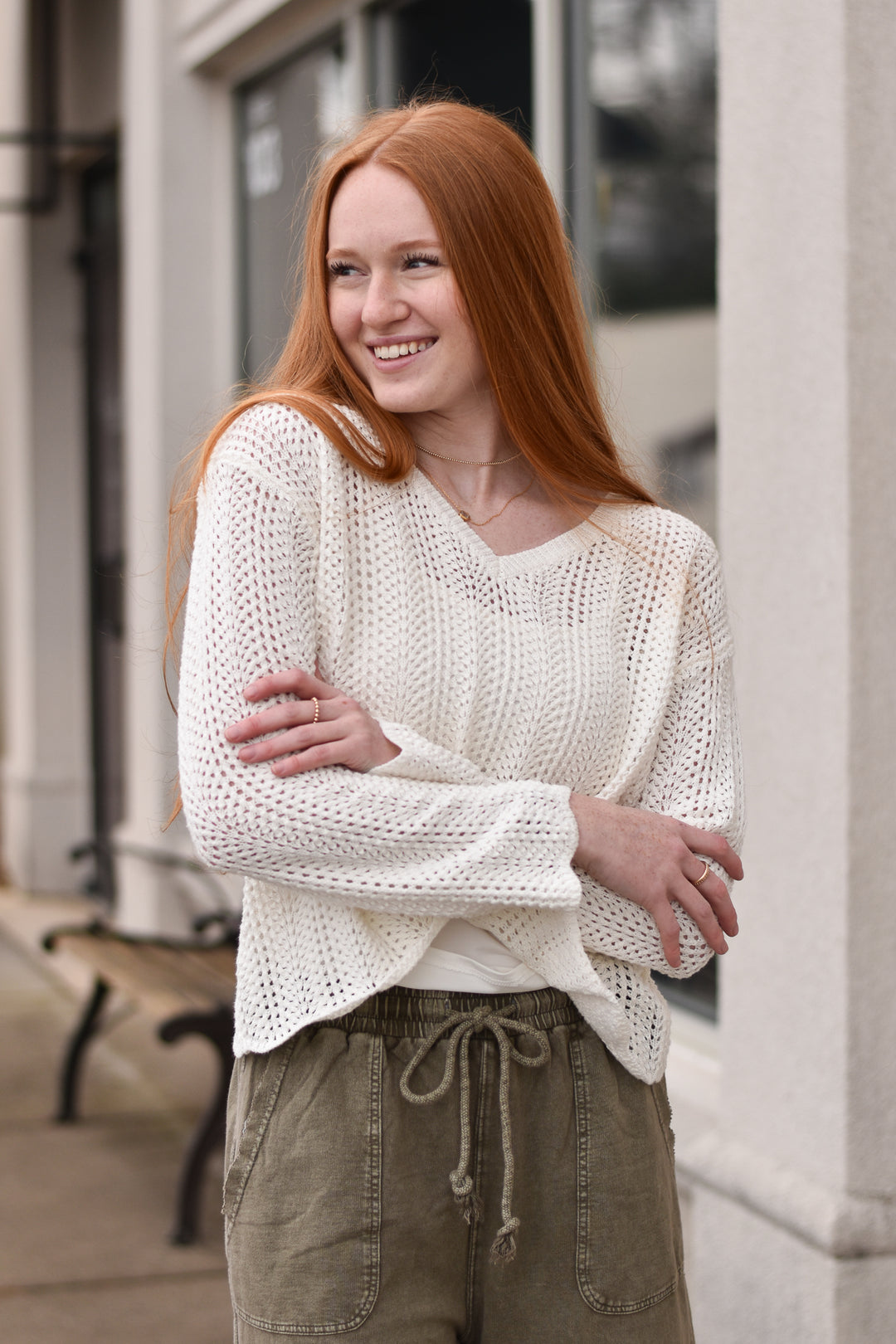 Meadow Waves Crochet Sweater