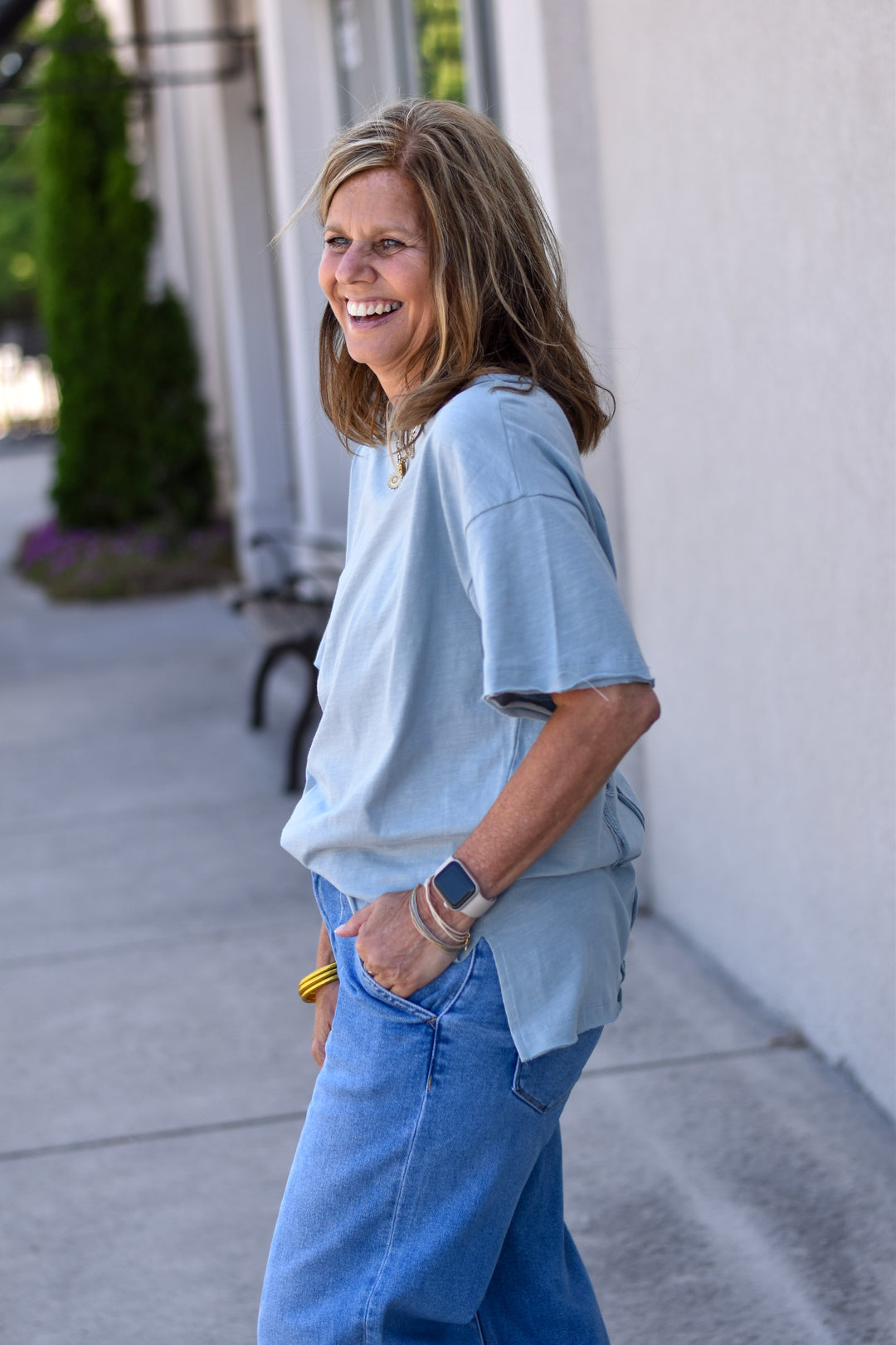 Free Spirit Butterfly Boxy Tee