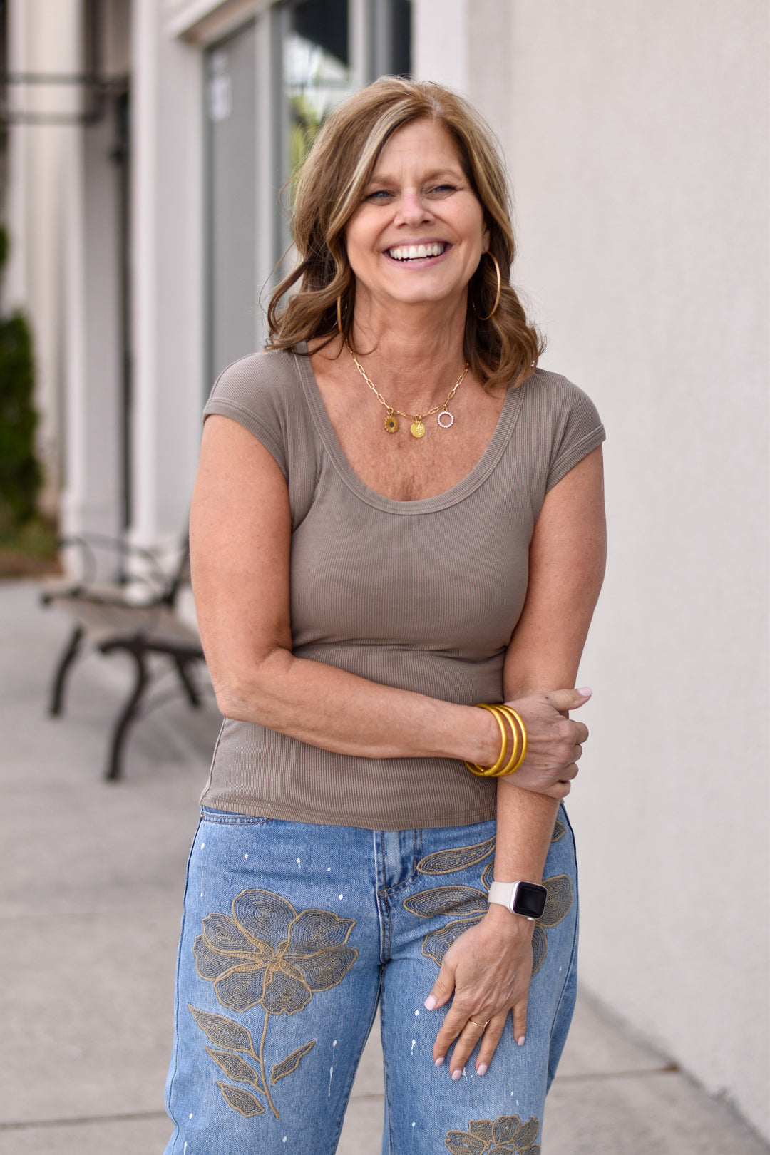 Everyday Glow Cap-Sleeve Tee