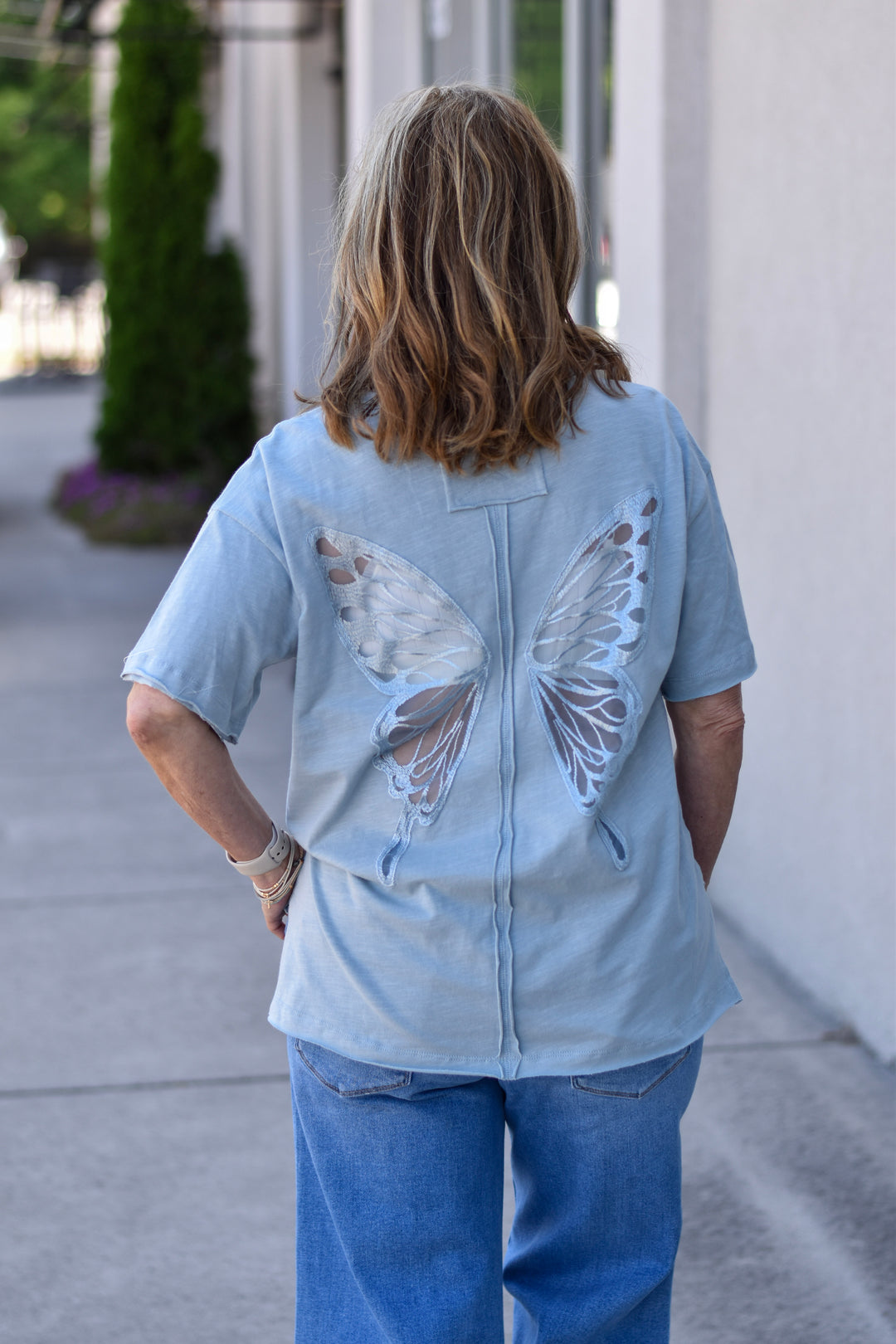 Free Spirit Butterfly Boxy Tee