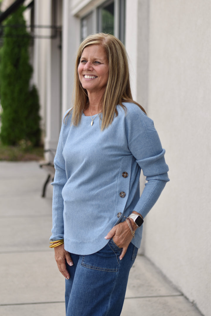 Charlie B Charm Button Sweater