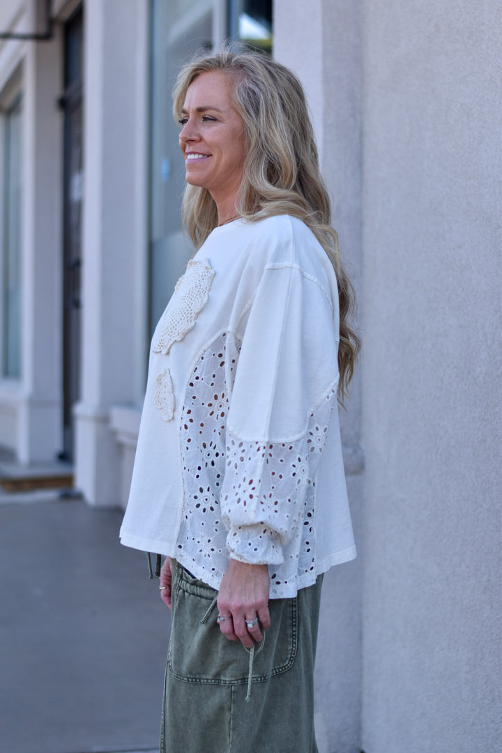 Boho Patchwork Crochet Top
