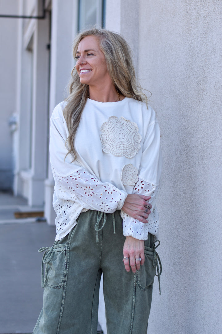 Boho Patchwork Crochet Top