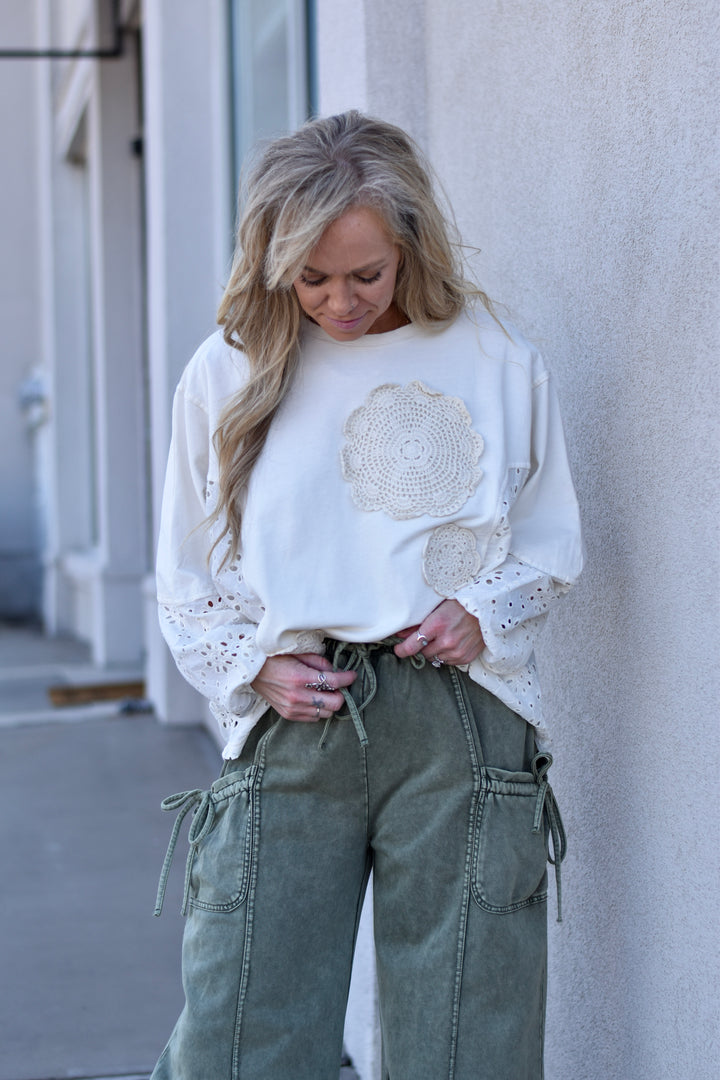 Boho Patchwork Crochet Top