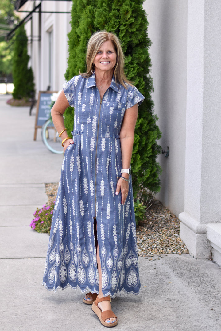 Stitched to Perfection Maxi Dress