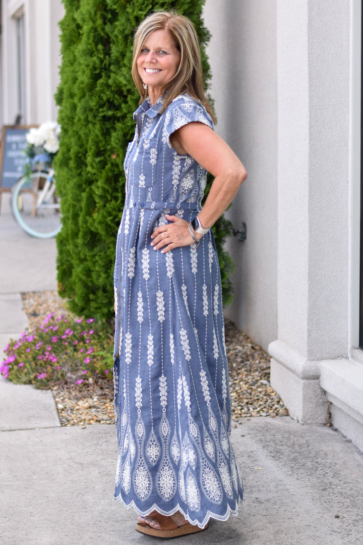 Stitched to Perfection Maxi Dress