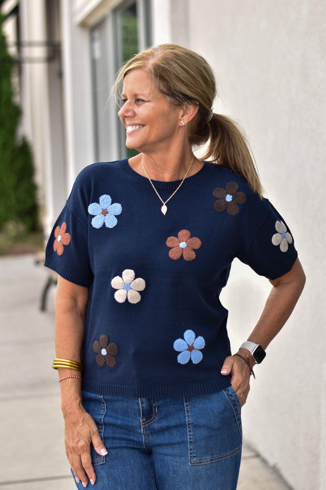Charlie B Daisy Charm Sweater