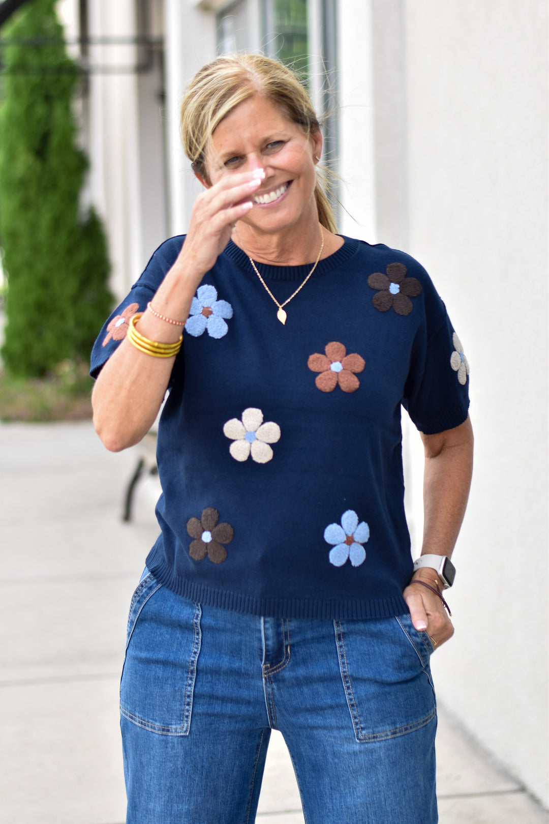 Charlie B Daisy Charm Sweater
