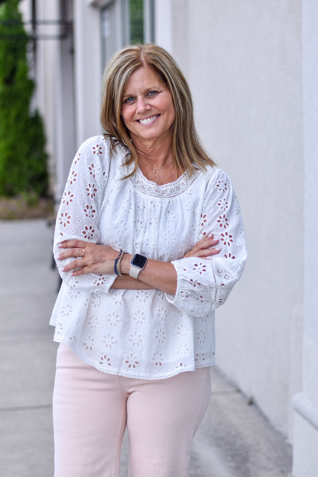 Fate Sweet Eyelet Lace Blouse