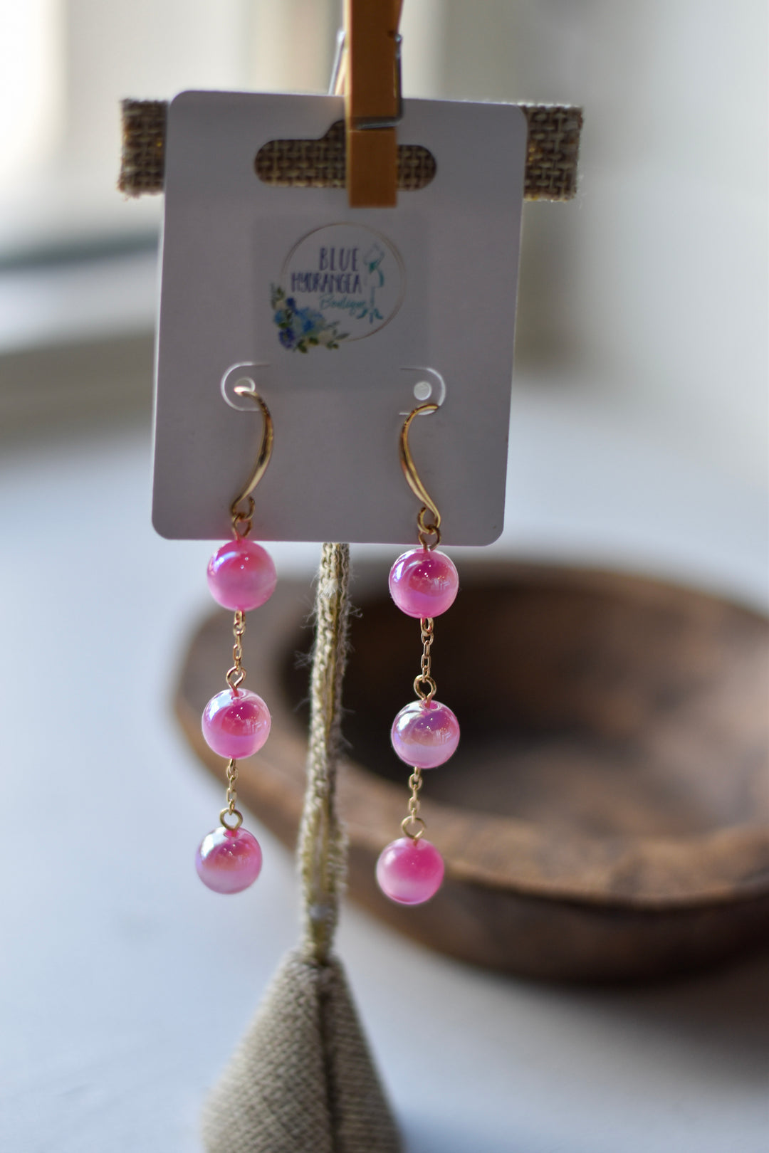 Candy Glow Triple Drop Earrings