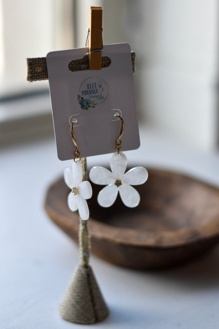Daisy Bloom Resin Earrings