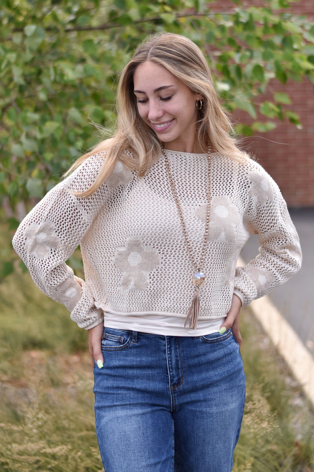 Sweet Daisy Lightweight Sweater