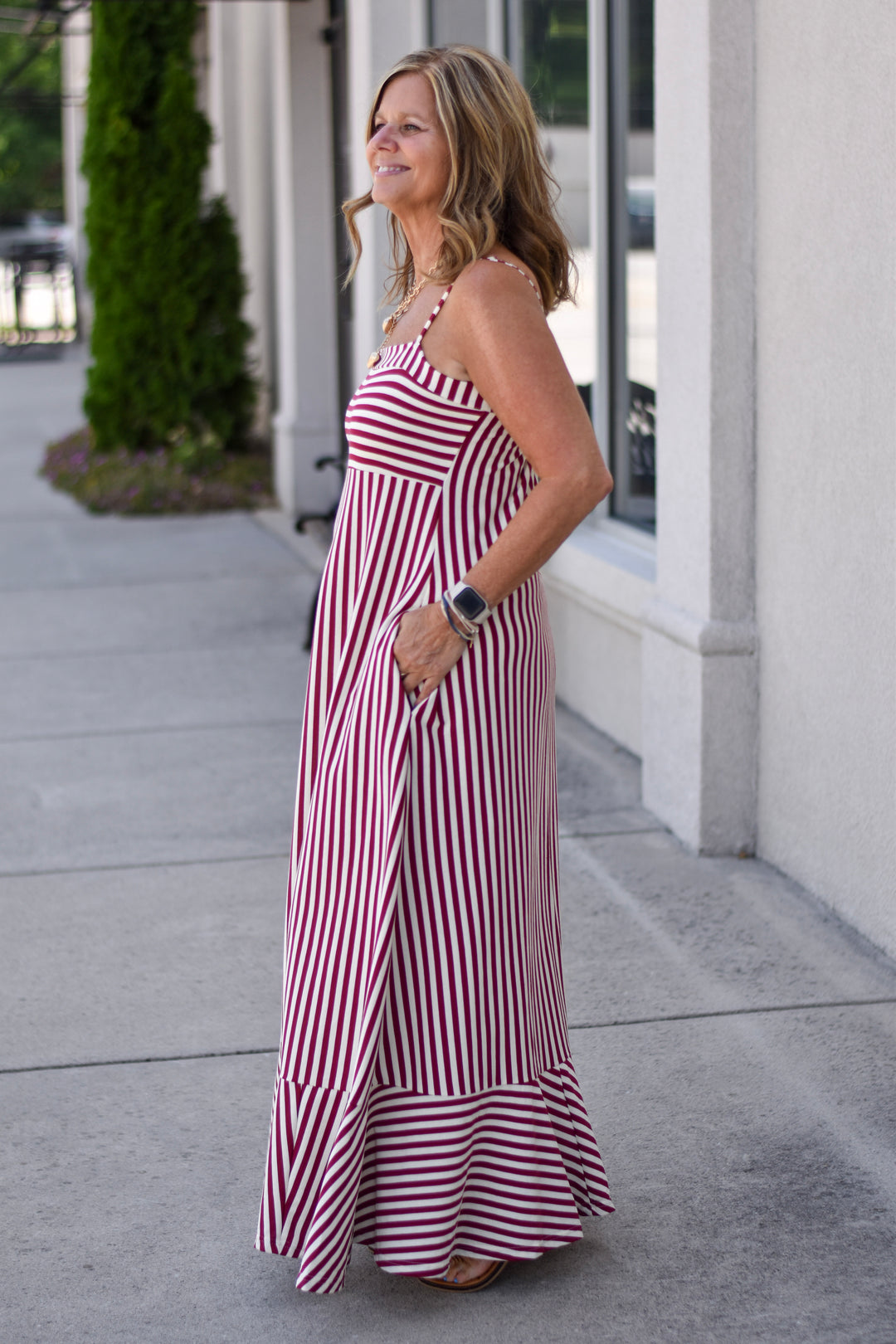 Sunbeam Striped Maxi Dress