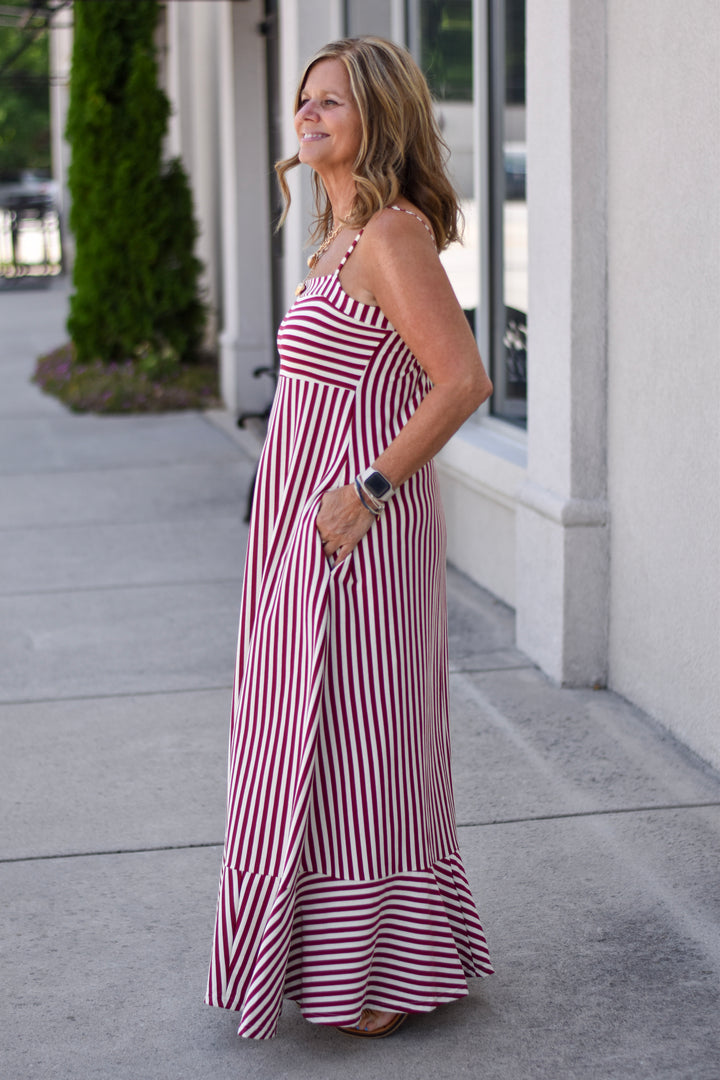 Sunbeam Striped Maxi Dress