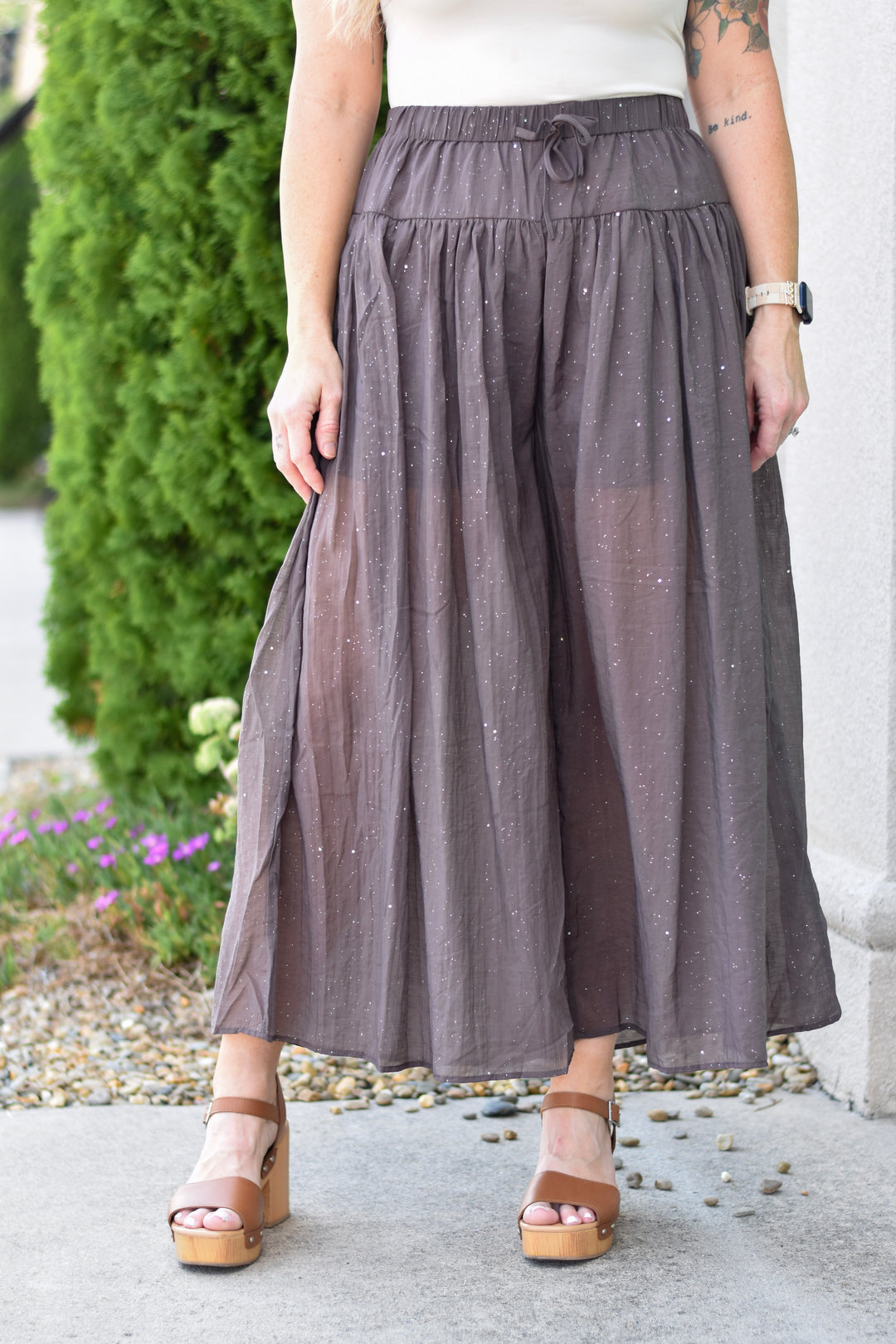 Umgee Speckled Flow Pants