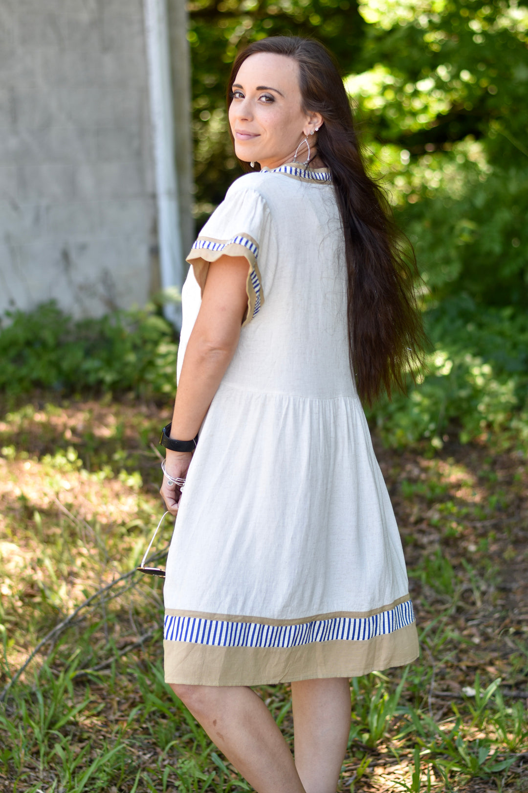 Umgee Linen Sunday Stroll Dress