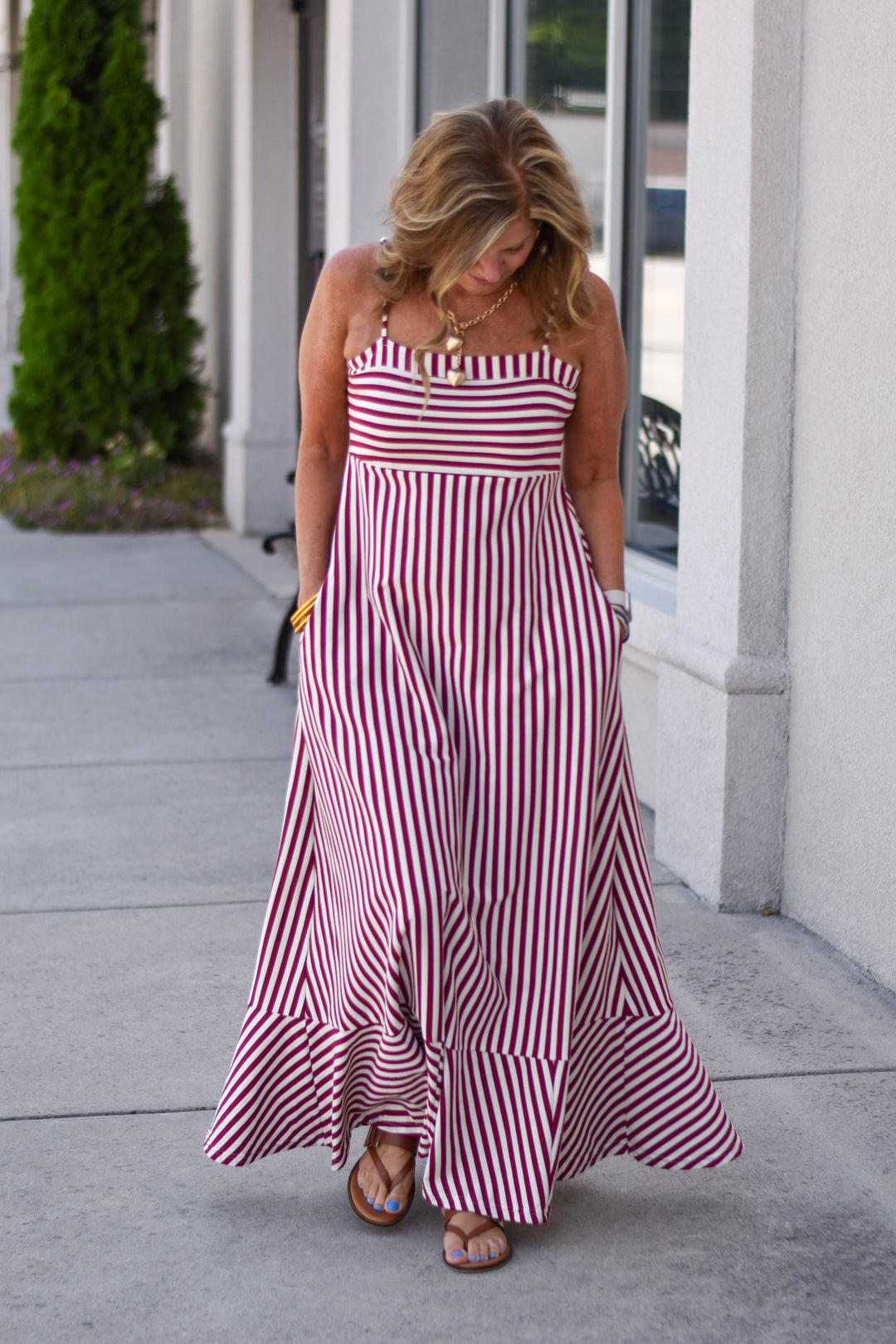 Sunbeam Striped Maxi Dress
