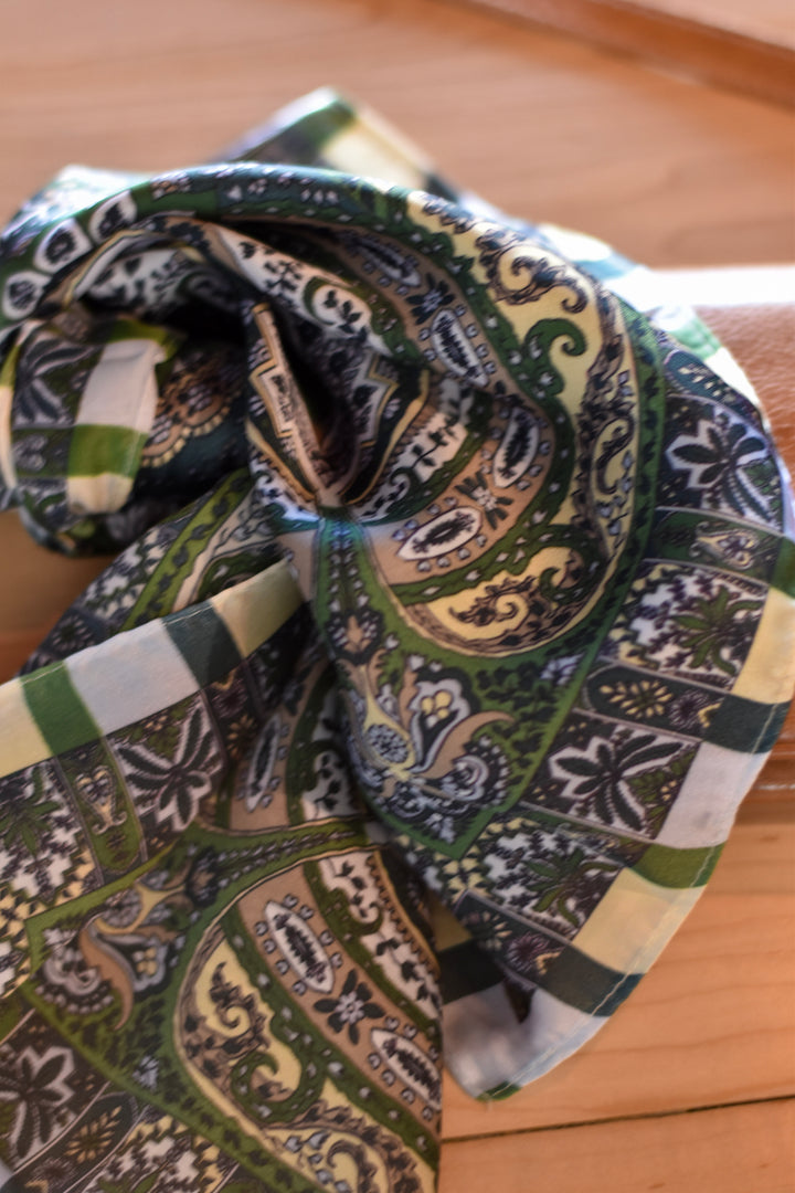 Everyday Paisley Print Square Scarf