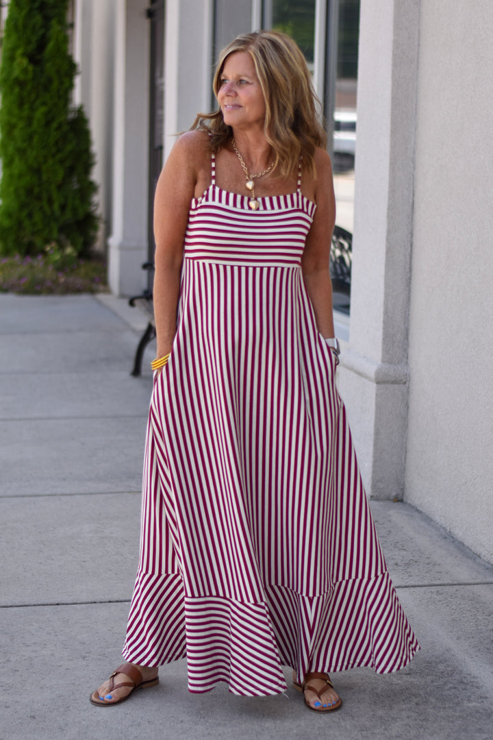 Sunbeam Striped Maxi Dress