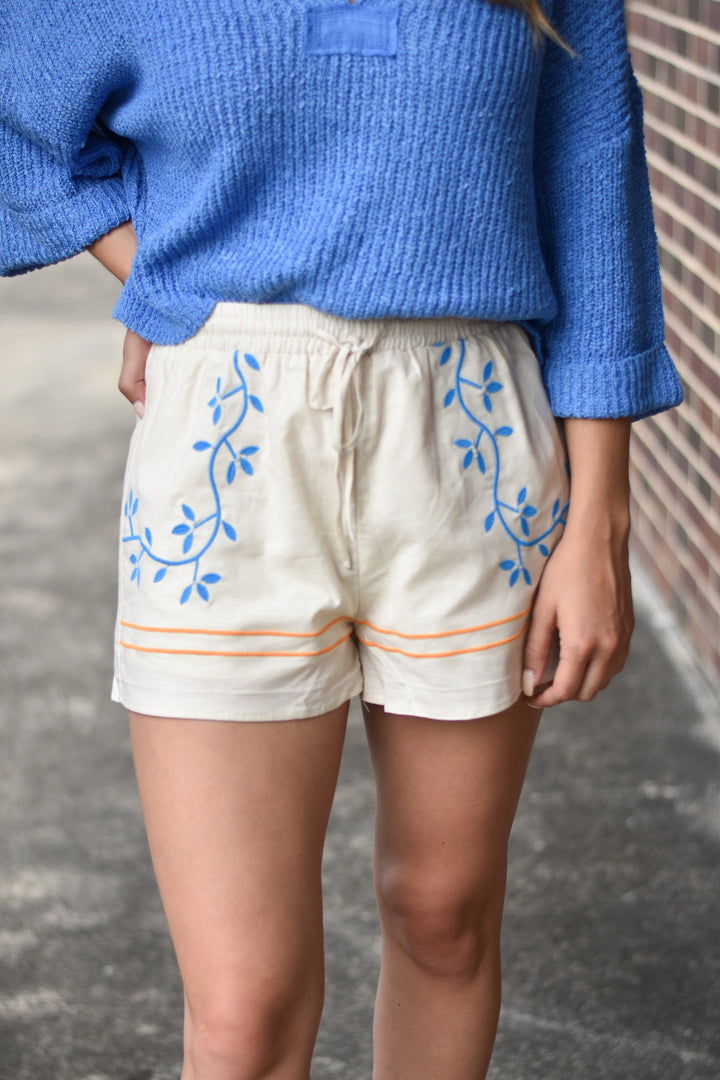 Bali Embroidered Shorts