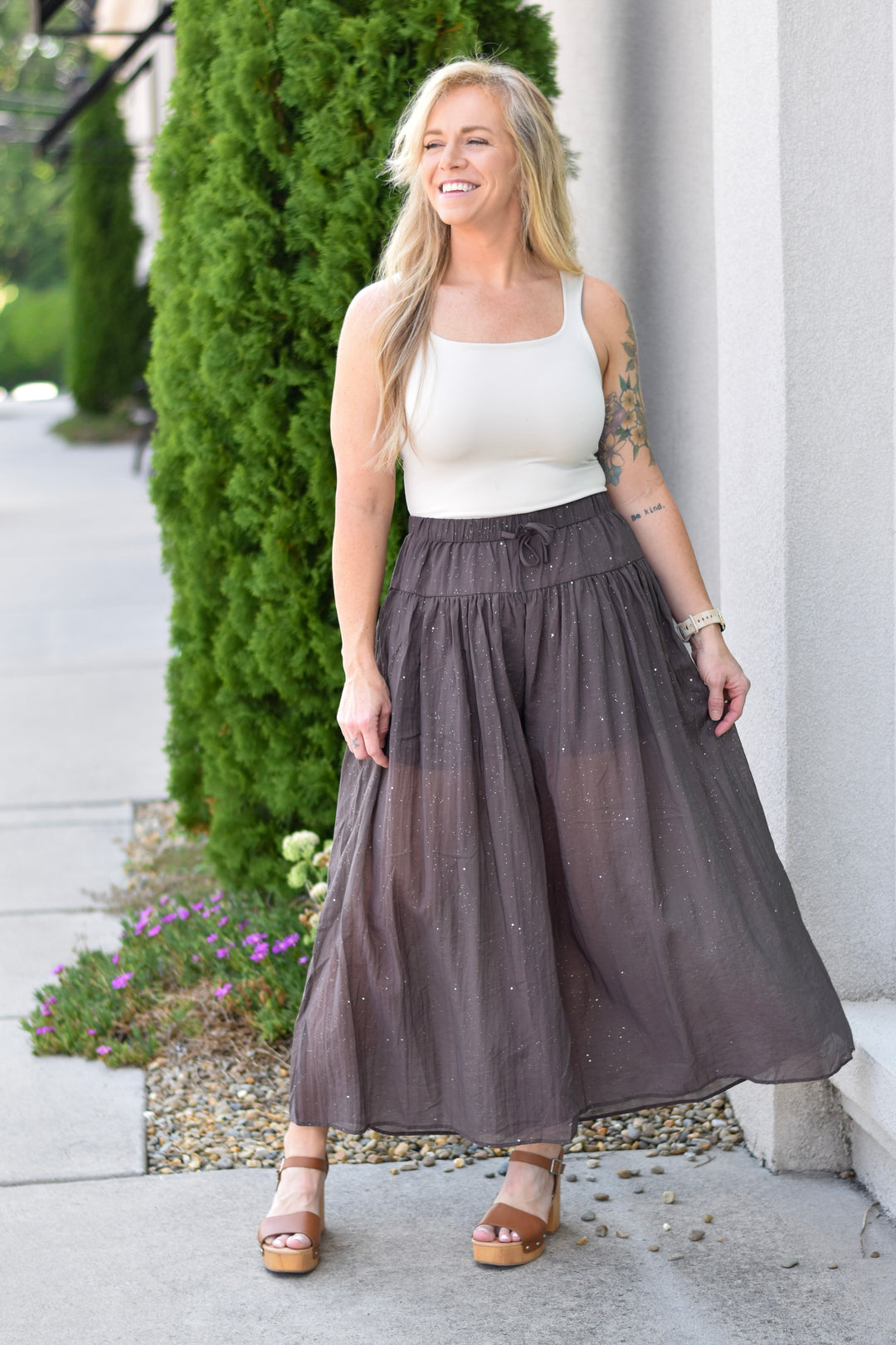 Umgee Speckled Flow Pants