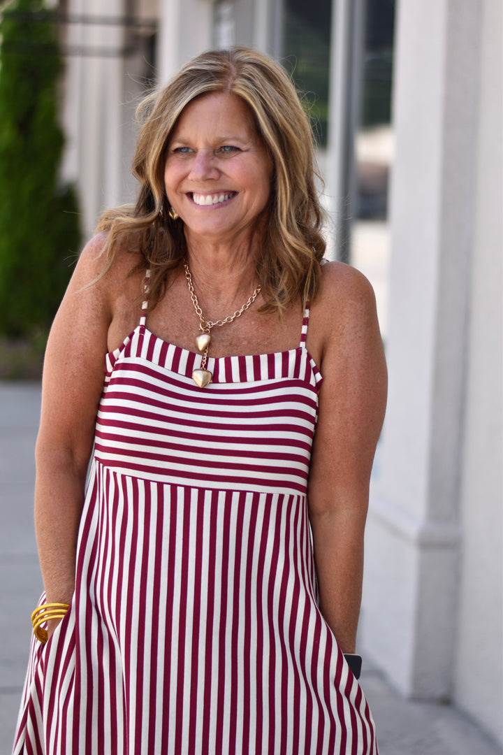 Sunbeam Striped Maxi Dress