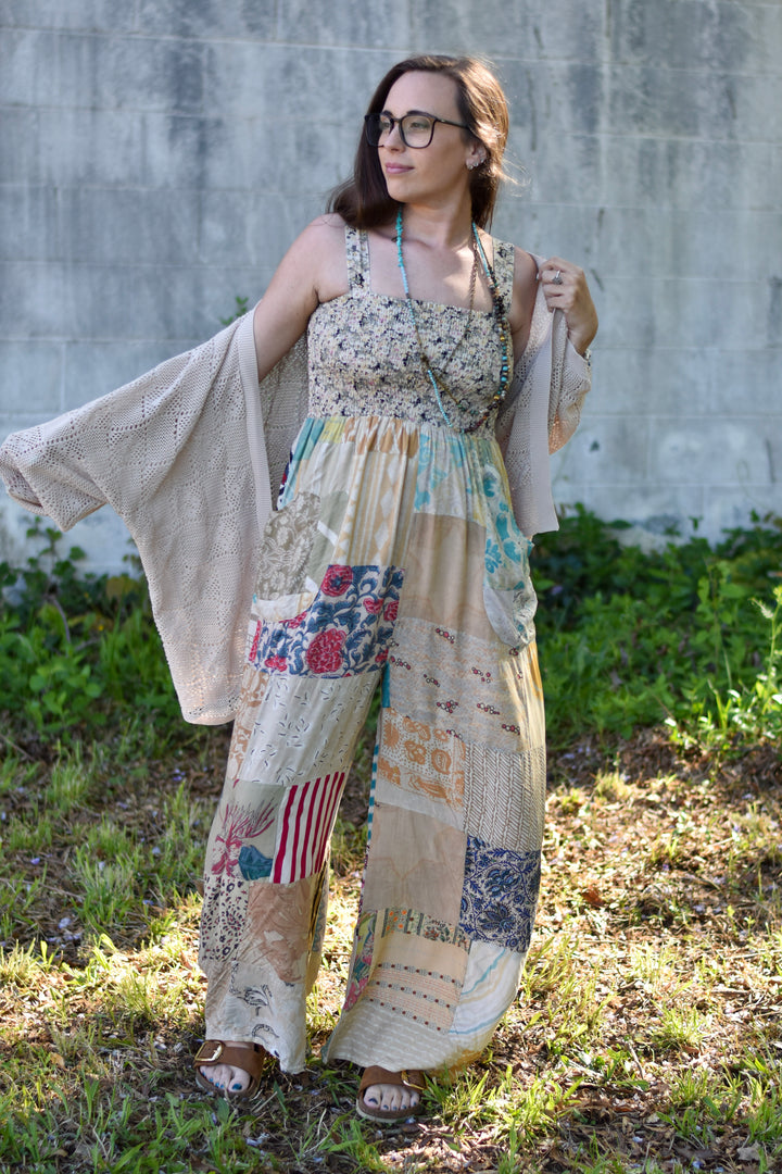 Grateful Boho Smocked Jumpsuit