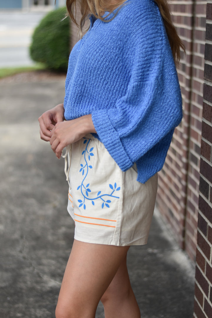 Bali Embroidered Shorts