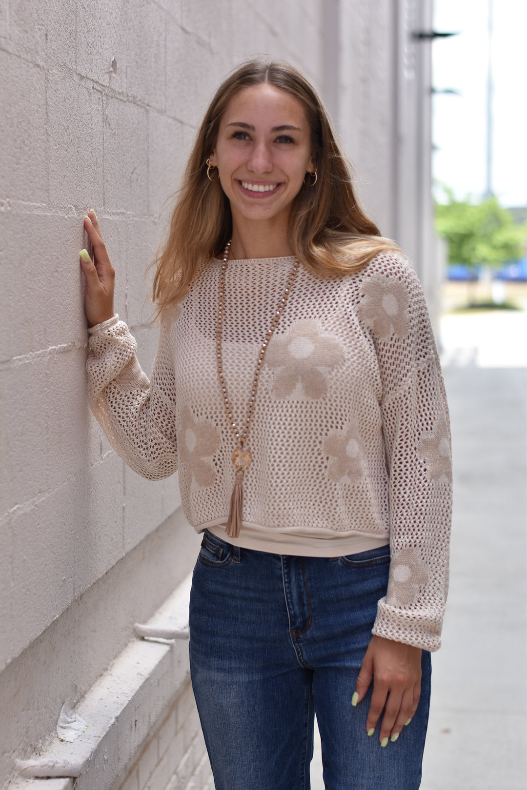 Sweet Daisy Lightweight Sweater