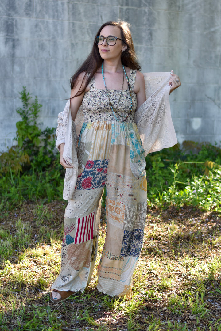 Grateful Boho Smocked Jumpsuit