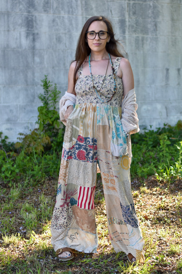 Grateful Boho Smocked Jumpsuit