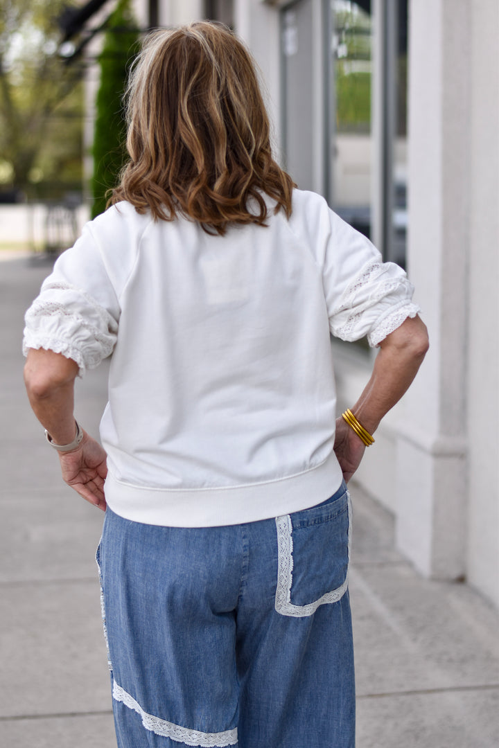 Free Spirit Lace Puff Sleeve Top