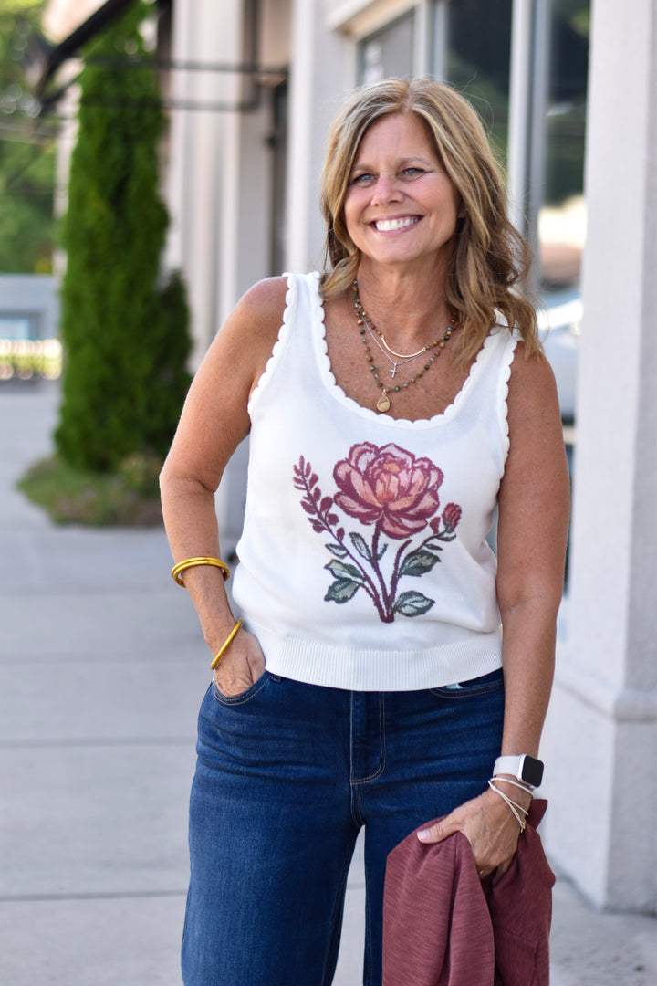 Rose Rodeo Sweater Tank