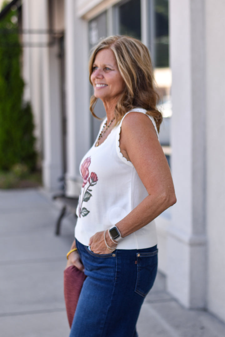 Rose Rodeo Sweater Tank